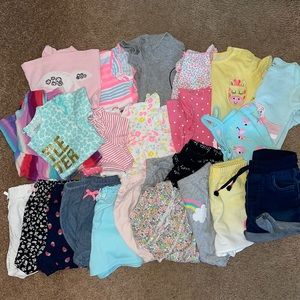 26 piece Baby girl summer clothes bundle 24m